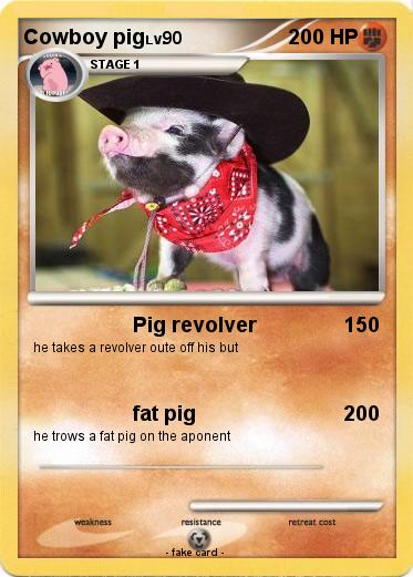 Pokemon Cowboy pig