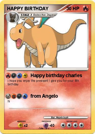 Pokemon HAPPY BIRTHDAY
