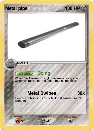 Pokemon Metal pipe