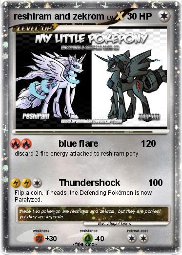 Pokemon reshiram and zekrom