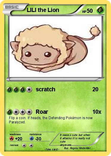 Pokemon LILI the Lion