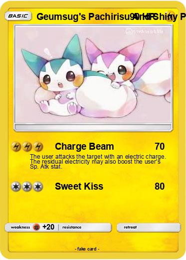 Pokemon Geumsug's Pachirisu And Shiny Pachirisu