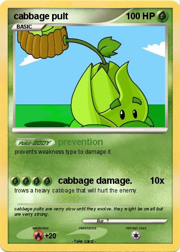 Pokemon cabbage pult