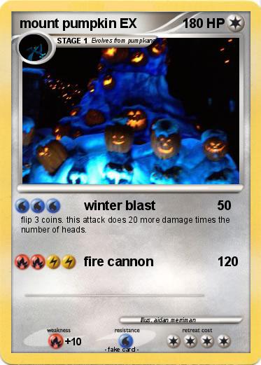 Pokemon mount pumpkin EX