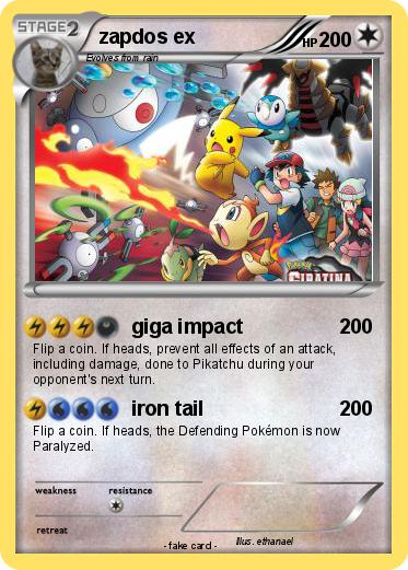 Pokemon zapdos ex