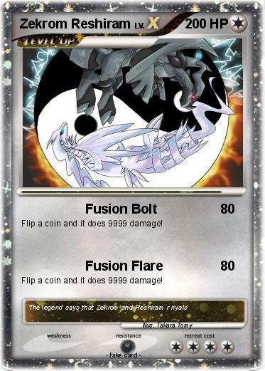 Pokemon Zekrom Reshiram