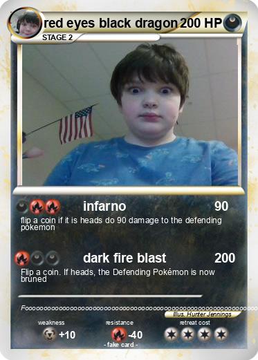 Pokemon red eyes black dragon