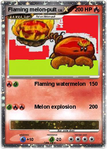 Pokemon Flaming melon-pult