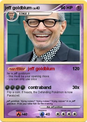 Pokemon jeff goldblum