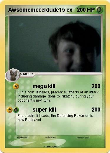 Pokemon Awsomemcceldude15 ex