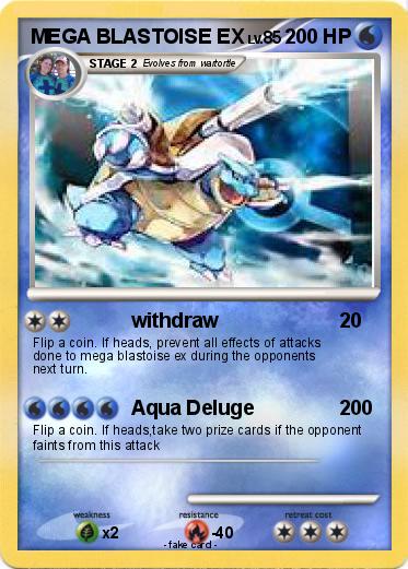 Pokemon MEGA BLASTOISE EX