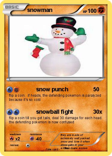 Pokemon snowman