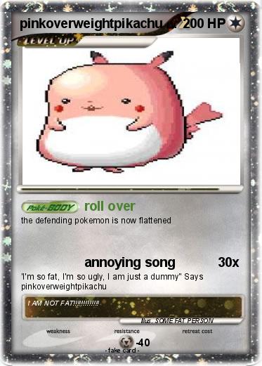Pokemon pinkoverweightpikachu