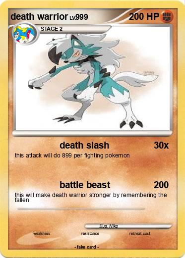 Pokemon death warrior