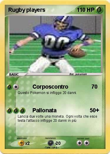 Pokemon Rugby players