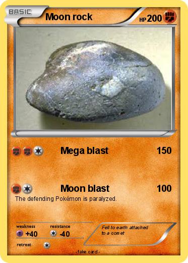Pokemon Moon rock