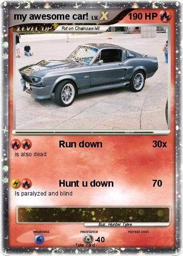 Pokemon my awesome car!