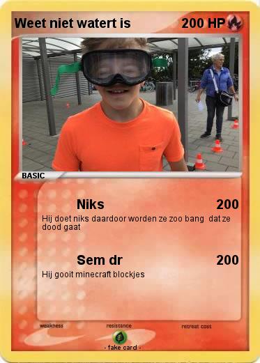 Pokemon Weet niet watert is