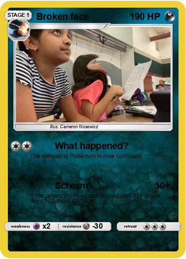 Pokemon Broken face
