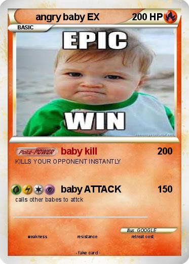 Pokemon angry baby EX