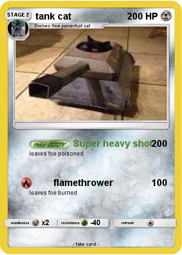 Pokemon tank cat