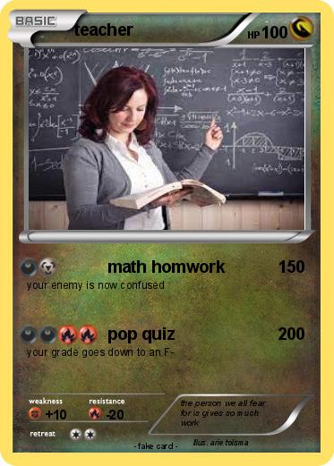 Pokemon teacher