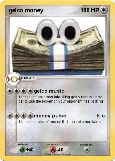 Pokemon geico money