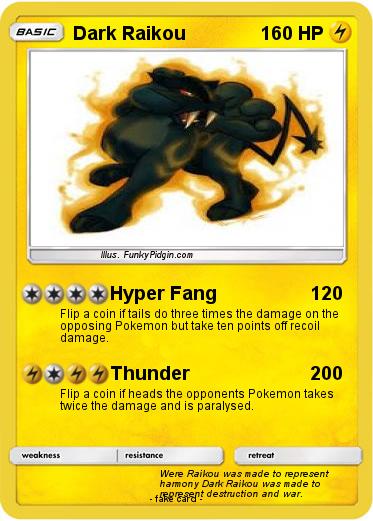 Pokemon Dark Raikou