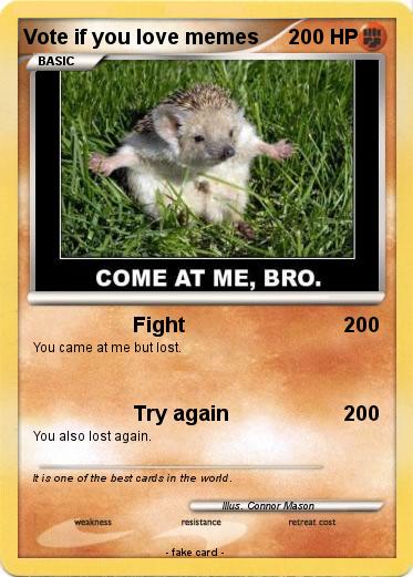 Pokemon Vote if you love memes