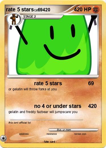Pokemon rate 5 stars