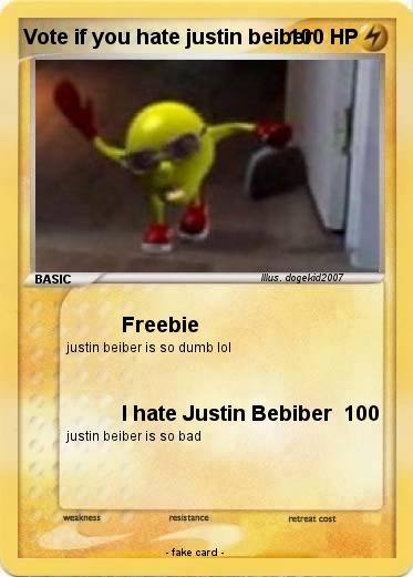Pokemon Vote if you hate justin beiber