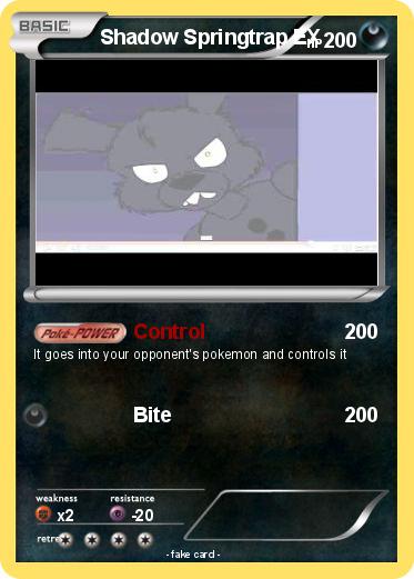 Pokemon Shadow Springtrap EX