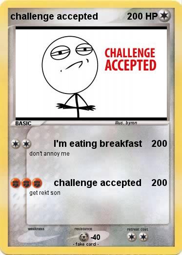 Pokemon challenge accepted