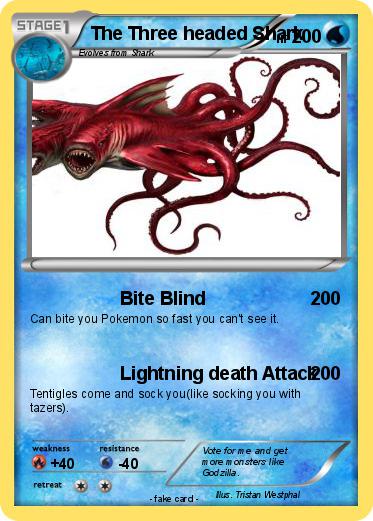 Pokemon The Three headed Shark