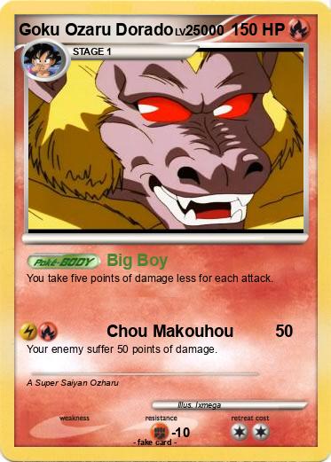 Pokemon Goku Ozaru Dorado
