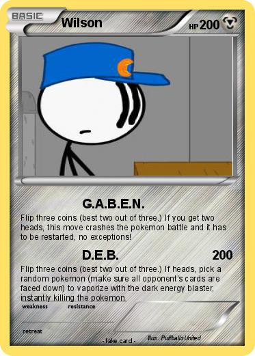 Pokemon Wilson