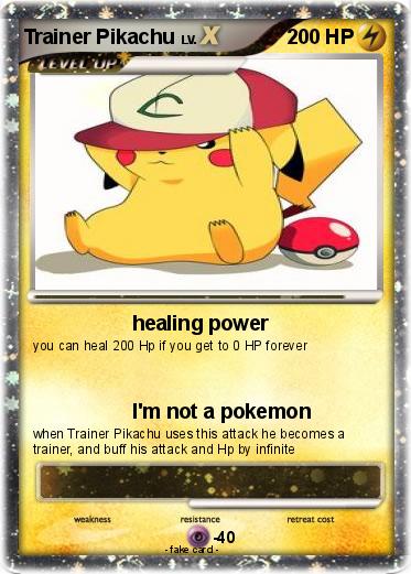 Pokemon Trainer Pikachu
