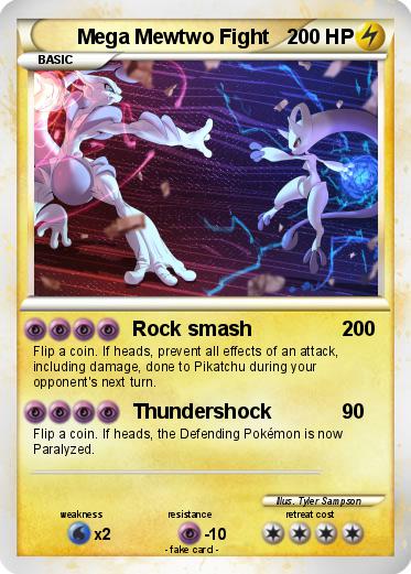 Pokemon Mega Mewtwo Fight