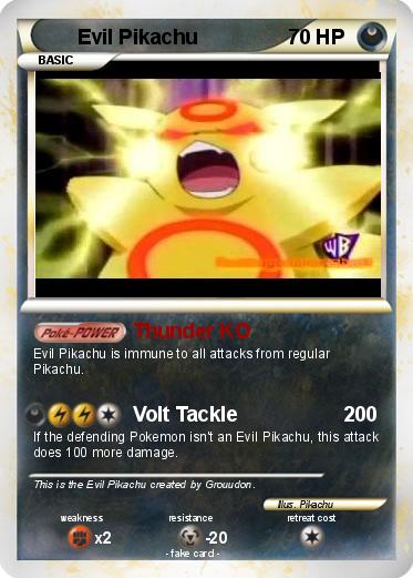 Pokemon Evil Pikachu