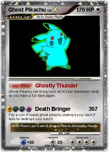 Pokemon Ghost Pikachu