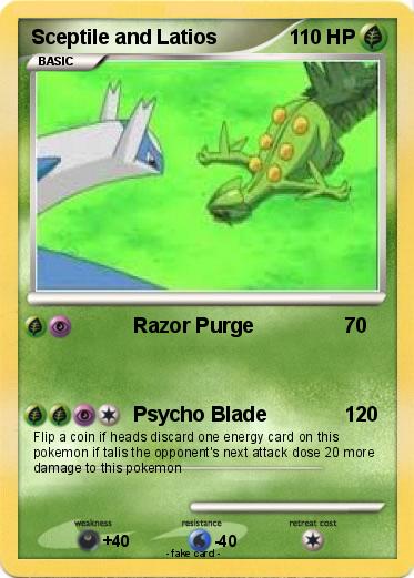 Pokemon Sceptile and Latios