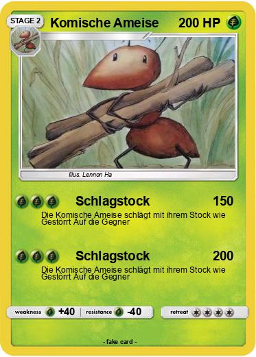 Pokemon Komische Ameise
