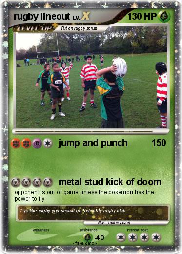 Pokemon rugby lineout