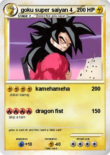 Pokemon goku super saiyan 4