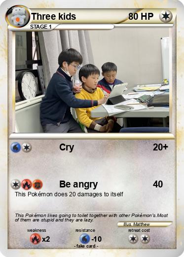 Pokemon Three kids