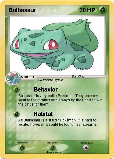 Pokemon Bulbasaur