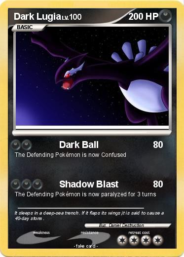 Pokemon Dark Lugia