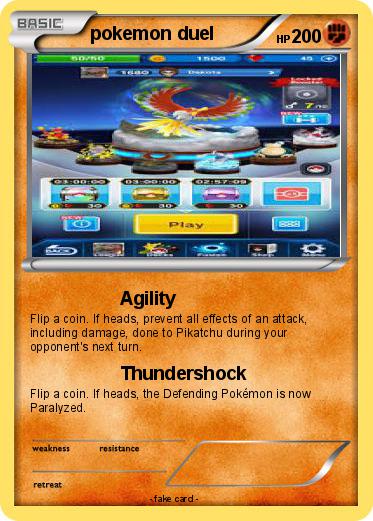 Pokemon pokemon duel