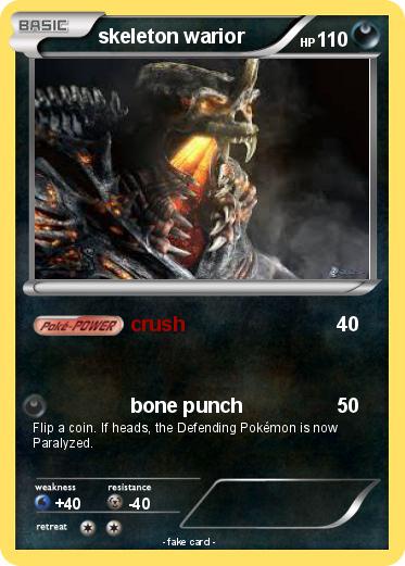 Pokemon skeleton warior