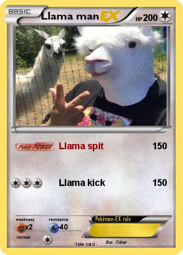 Pokemon Llama man Pokemon Llama man